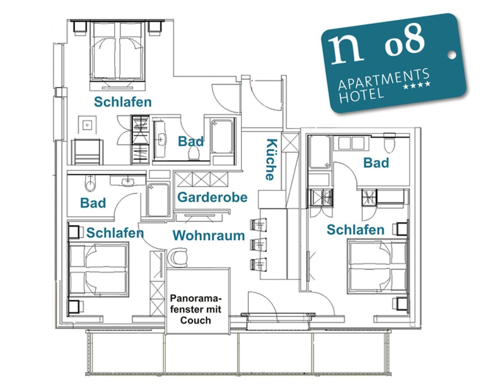 N Apartments Hotel Schoppernau Oda fotoğraf