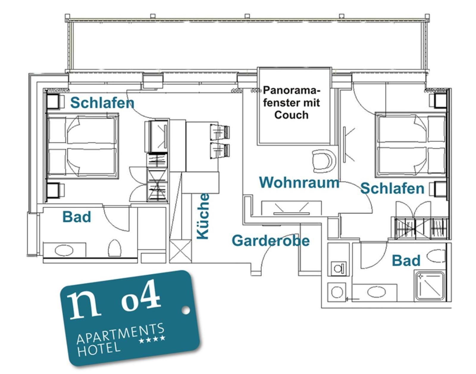 N Apartments Hotel Schoppernau Oda fotoğraf